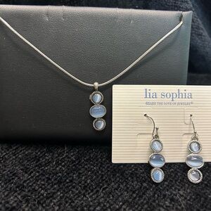 NIB Lia Sophia necklace & earring set
